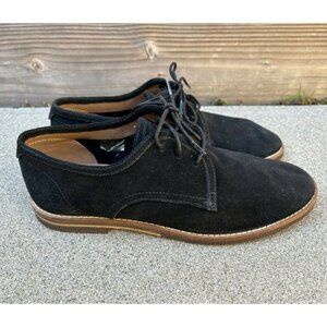 H BY HUDSON Men's Size 42 Black Leather Suede SER01 0219 Oxford Shoes​​​…​